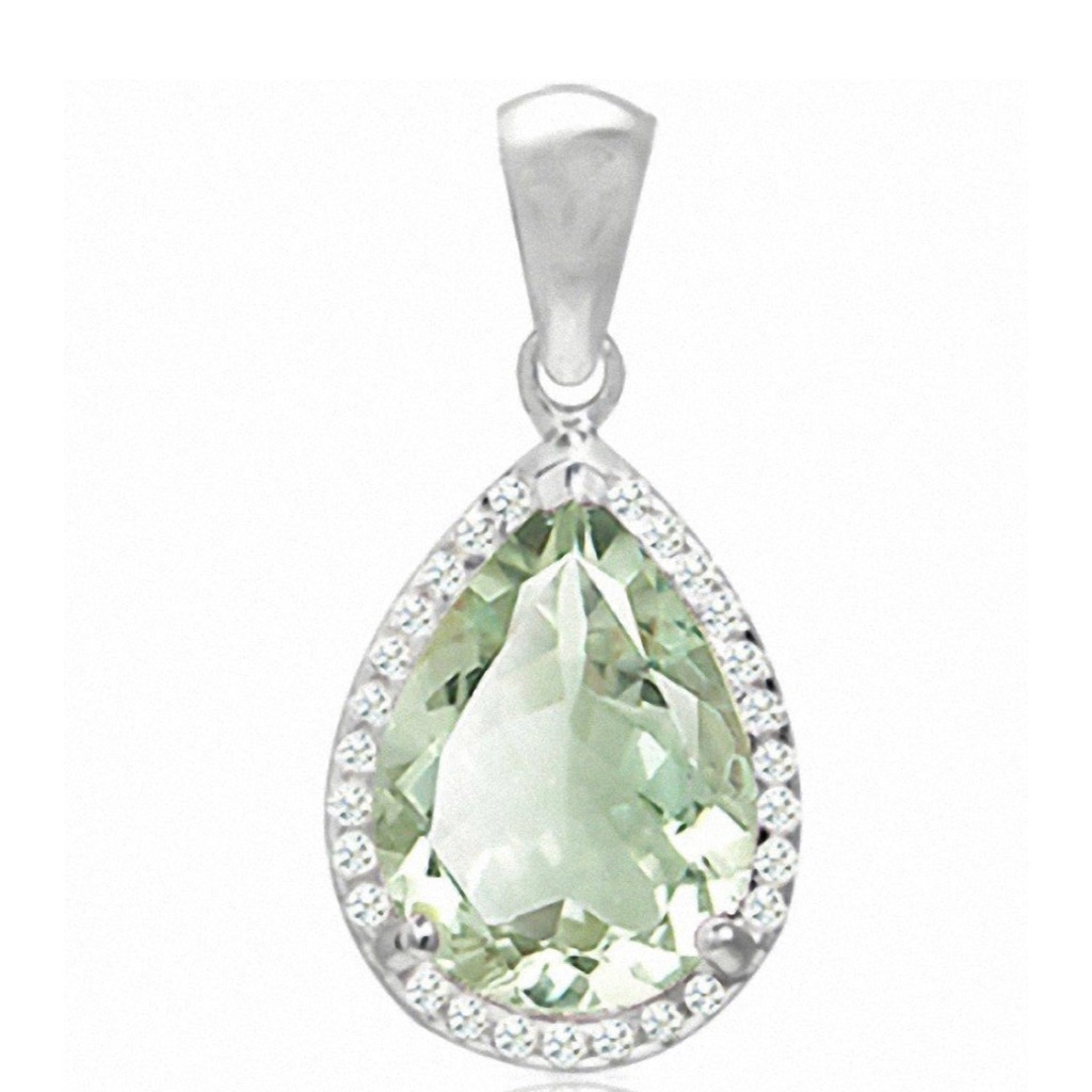 Green Amethyst 925 Pendant